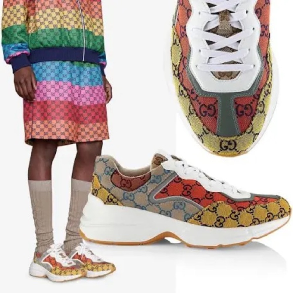 Gucci Rhyton GG Multi Orange. - Picture 3 of 10